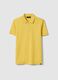 Yellow Supima cotton polo shirt, regular fit_4
