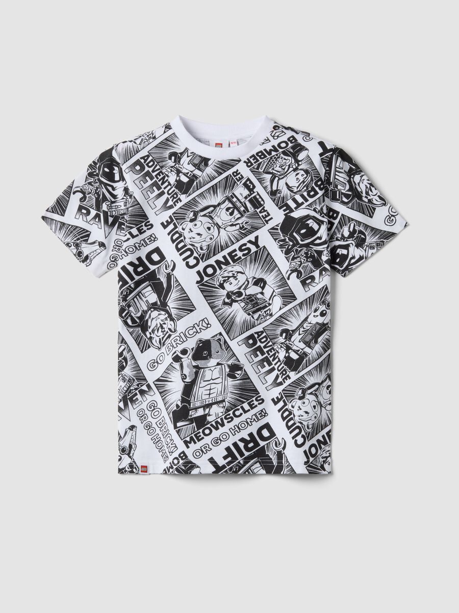 Multicolour pure cotton kids' regular fit T-shirt with prints_3