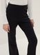 Girls' Regular Fit Black Stretch Cotton Treggings_2