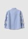 Girls' multicolour striped pure cotton shirt with embellishments_4