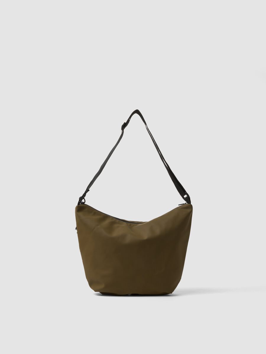 Borsa verde a spalla con tracolla regolabile_2