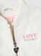 Girls' white regular fit jacket with embroidery_2