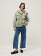 Green waterproof jacket with regular fit, pockets and hood_1