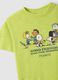 Yellow cotton blend kids' regular fit T-shirt with Peanuts_2