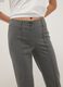 Grey Stretch Flare Fit Trousers_3