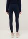 Blue Slim Fit Stretch Cotton Leggings_2