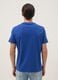Blue pure cotton T-shirt with print, regular fit_3