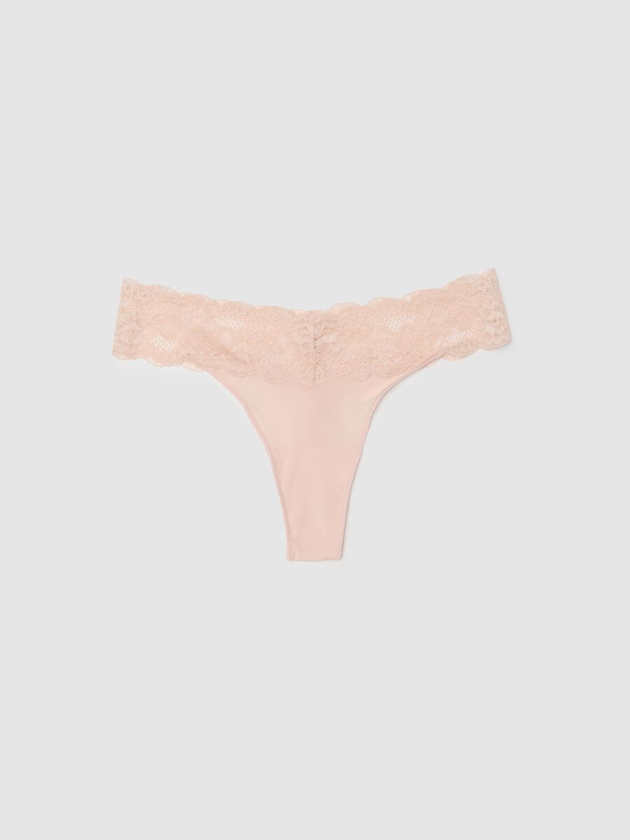 Pink lace thong regular fit_4