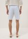 Light blue striped stretch cotton chino shorts, regular fit_2