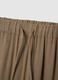 Brown viscose-linen blend jogger trousers, regular fit_5