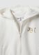 White cotton-blend hooded sweatshirt for girls_3