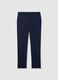 Slim-fit trousers with micro weave_4