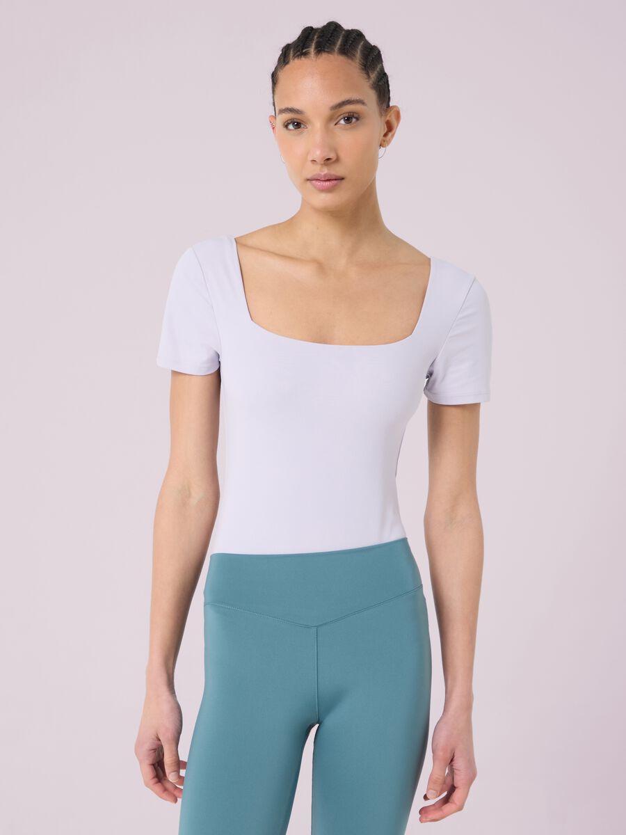 Short Sleeve Bodysuit with Square Neck ALTAVIA STUDIO_1