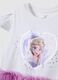 Regular fit stretch cotton dress for girls with Frozen print_2