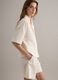 White lyocell-linen blend blazer, regular fit_0