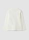 White organic cotton T-shirt with college print for boys_1