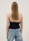 Black stretch cotton regular-fit tank top with deep neckline_3