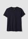 Blue pure cotton short-sleeve T-shirt_4