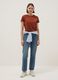Brown short sleeve pure cotton regular fit T-shirt_2