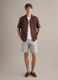 Brown linen-blend bowling-collar shirt_2