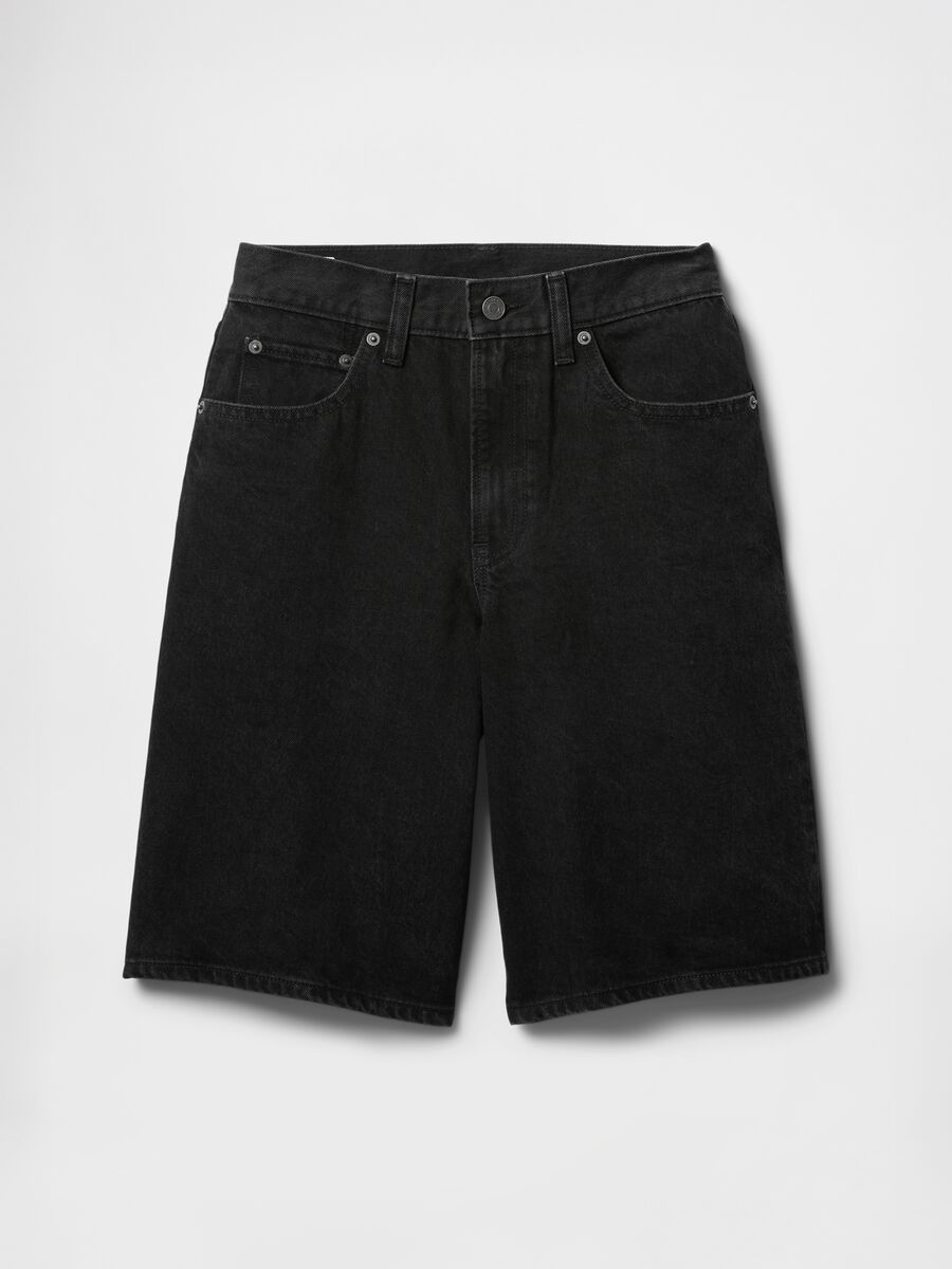 Black denim shorts_6