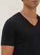 Black Supima cotton V-neck T-shirt, regular fit_2
