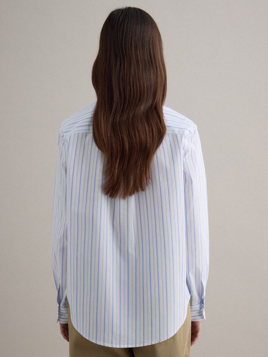 Pure Cotton Multicolour Striped Shirt Regular Fit_3