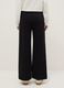 Black cotton blend regular fit joggers_2
