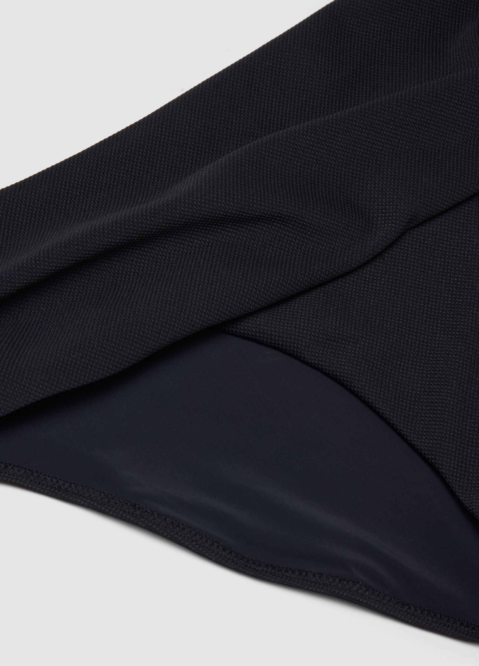Black stretch swim briefs