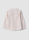 Boys&rsquo; white and beige striped linen-cotton blend shirt_1