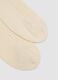 White stretch cotton blend tennis socks with stripes_2