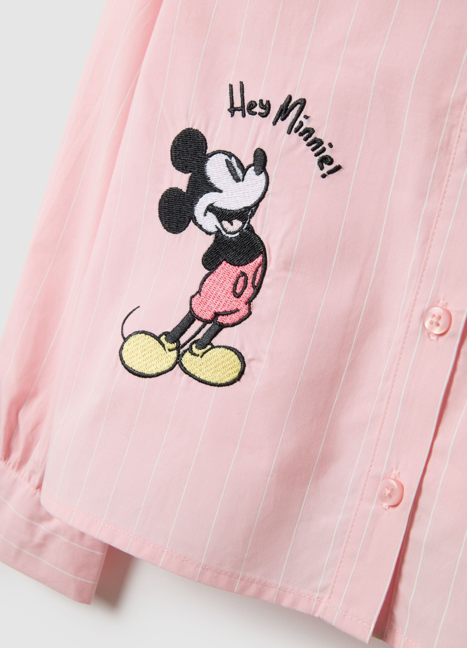 Girls' Pink Pure Cotton Shirt with Regular Fit