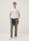 White pure cotton regular fit T-shirt with Margarita print_1