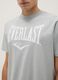 Grey pure cotton regular fit T-shirt with Everlast logo_3
