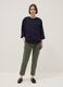 Green Stretch Cotton Trousers Regular Fit_0