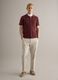 Regular fit red pure cotton polo with buttons_2