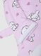Multicolour pure cotton girl's bathrobe with designs_3