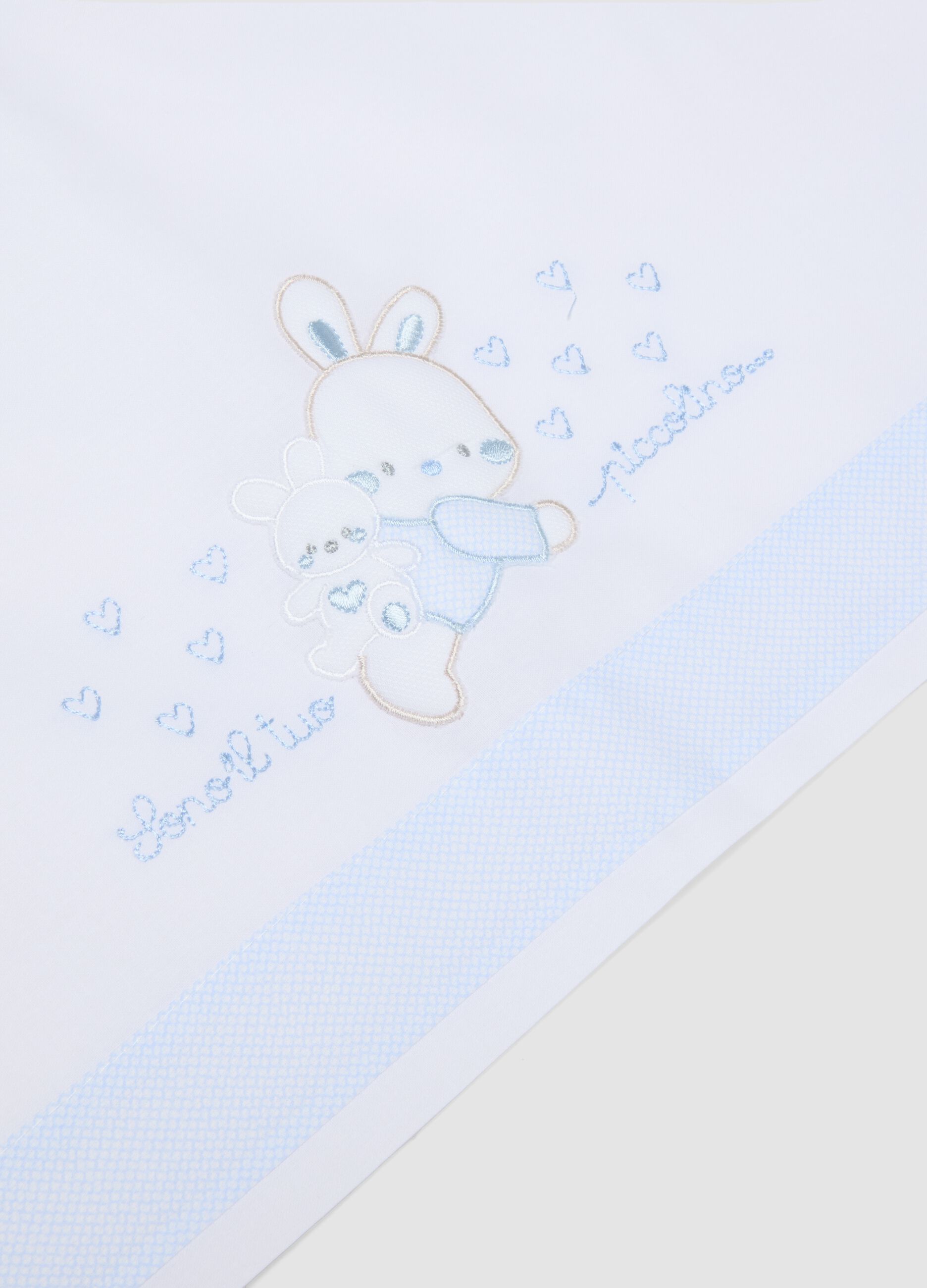 Multicolour Pure Cotton Cot Sheet Set for Newborns
