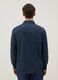 Blue pure cotton denim shirt regular fit with pockets_2