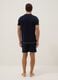 Navy mercerised pure cotton pyjamas_2