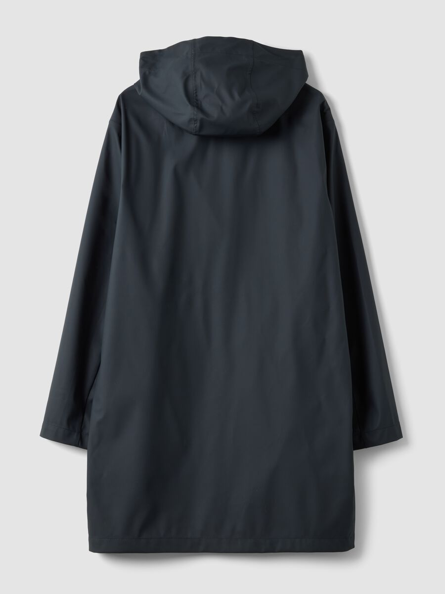 Impermeabile blu regular fit con zip_2