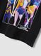 Girls' regular fit black pure cotton T-shirt with print_3