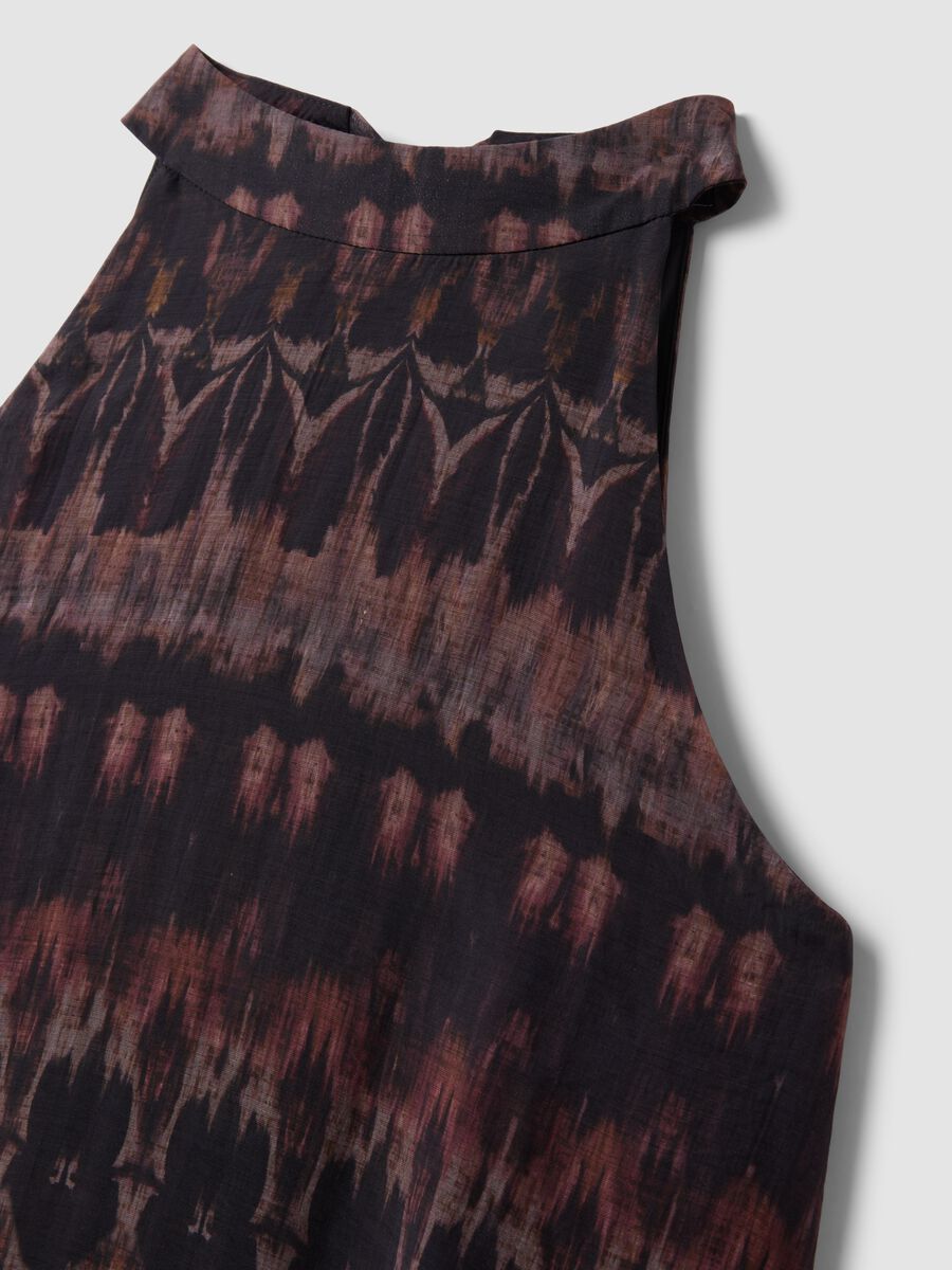 Purple maxi dress in lyocell blend_6