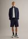 Bermuda in misto cotone elasticizzato blu regular fit_0