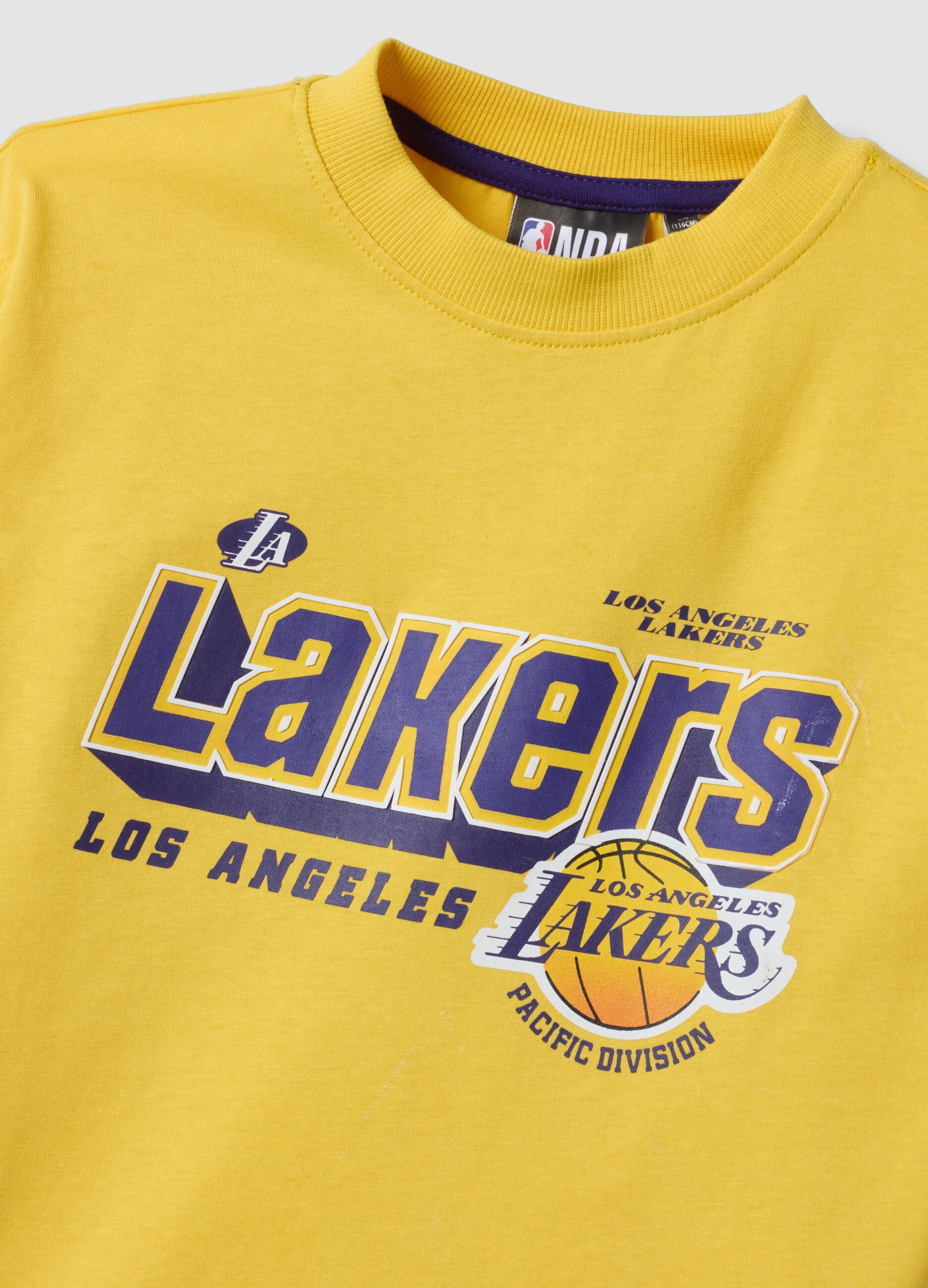 Yellow short-sleeved pure cotton T-shirt