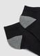 3-pack of black and grey organic stretch cotton ankle sports socks_1