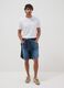 White slim-fit T-shirt in pure mercerised cotton_1
