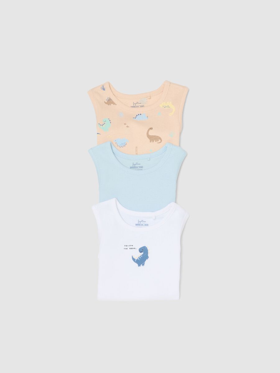 Body in puro cotone multicolor da neonato regular fit_3