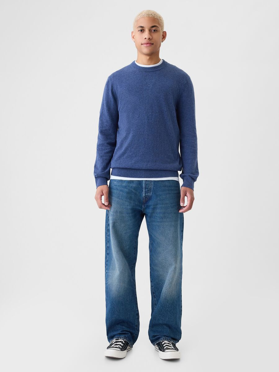 M&eacute;lange pullover with round neck_1