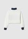 Multicolour striped pure cotton sweatshirt for girls relaxed fit_4